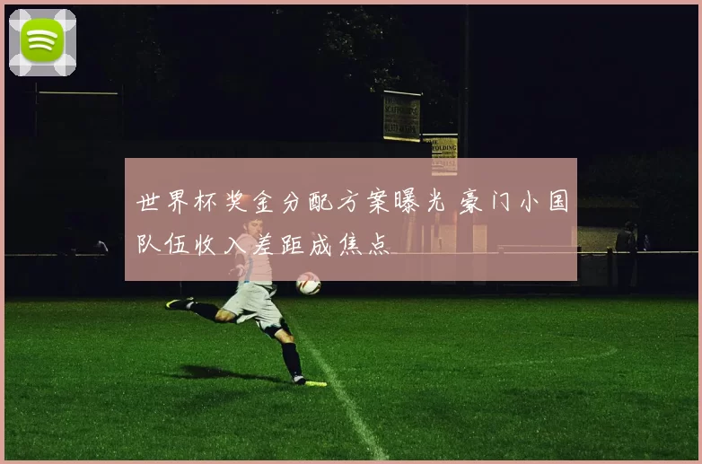 世界杯奖金分配方案曝光 豪门小国队伍收入差距成焦点