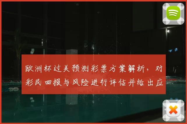 欧洲杯过关预测彩票方案解析，对彩民回报与风险进行评估并给出应对建议